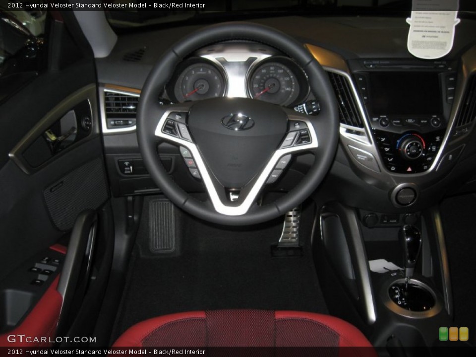 Black/Red Interior Dashboard for the 2012 Hyundai Veloster  #54979363