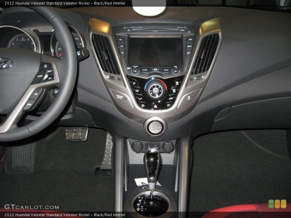 Black/Red Interior Controls for the 2012 Hyundai Veloster  #54979372