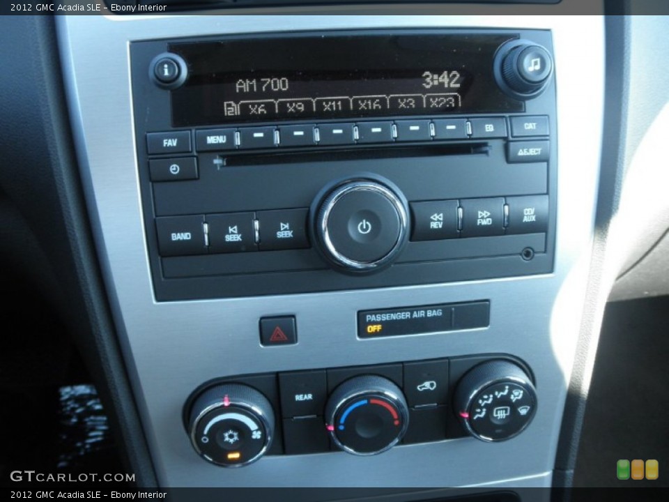 Ebony Interior Audio System for the 2012 GMC Acadia SLE #54981535