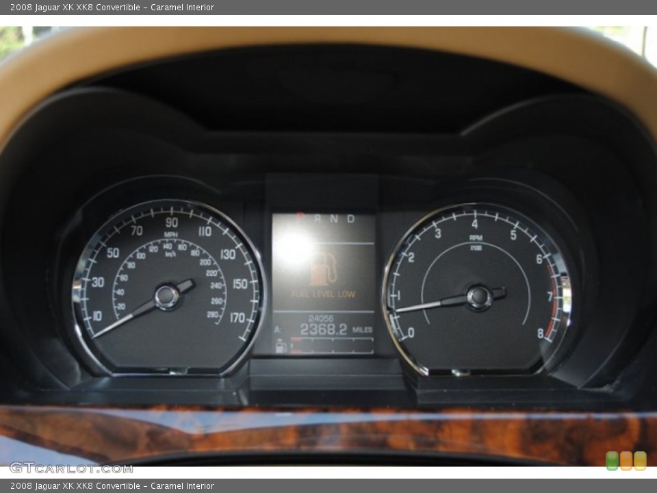 Caramel Interior Gauges for the 2008 Jaguar XK XK8 Convertible #54981901