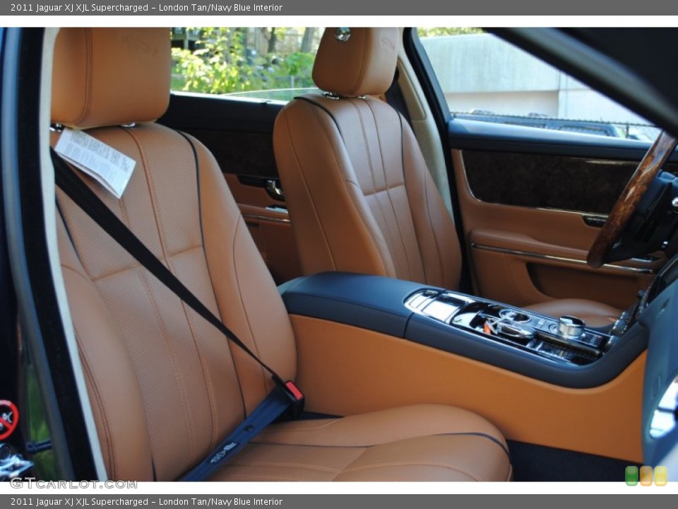 London Tan/Navy Blue Interior Photo for the 2011 Jaguar XJ XJL Supercharged #54982571