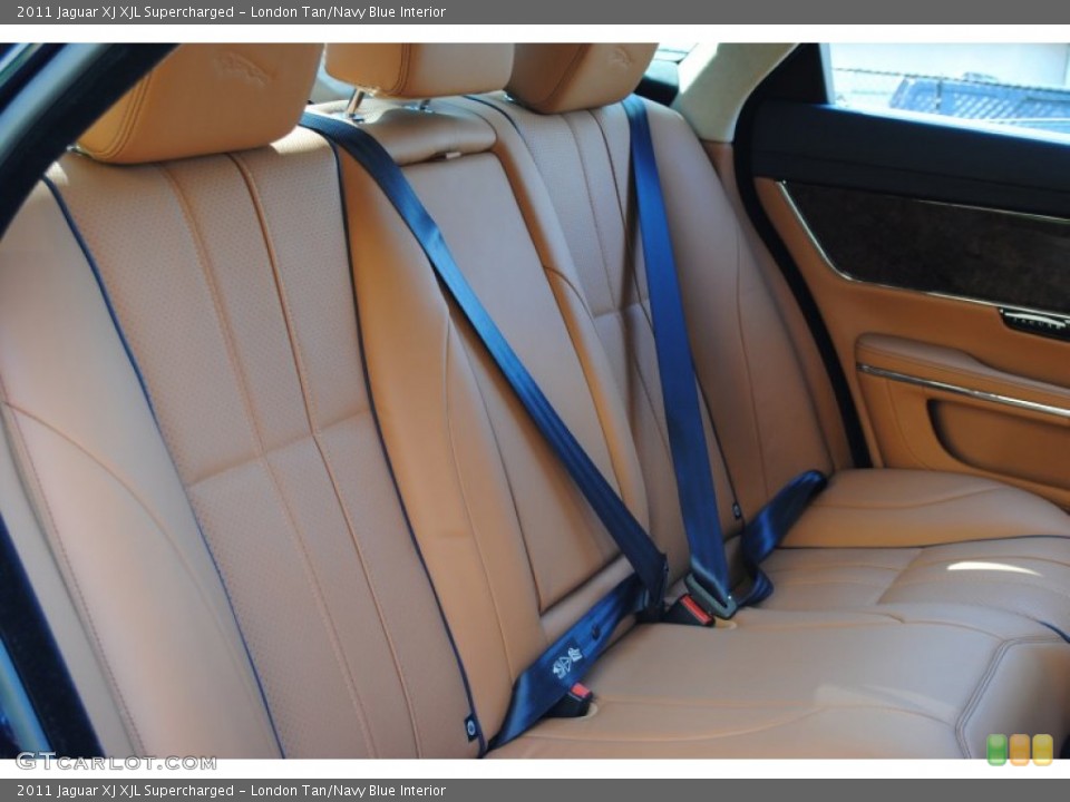 London Tan/Navy Blue Interior Photo for the 2011 Jaguar XJ XJL Supercharged #54982600