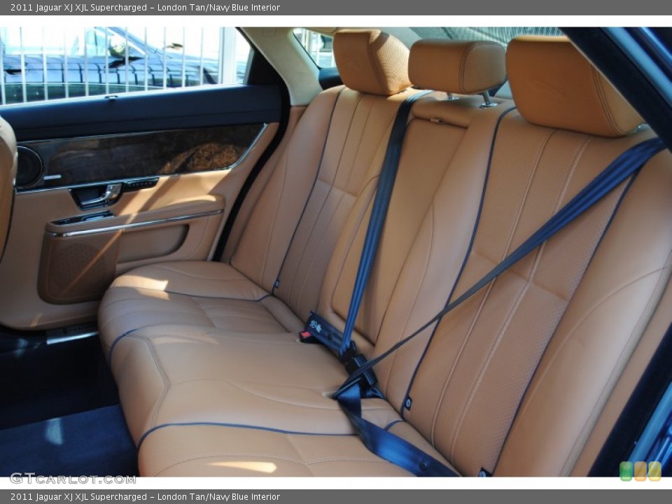 London Tan/Navy Blue Interior Photo for the 2011 Jaguar XJ XJL Supercharged #54982624