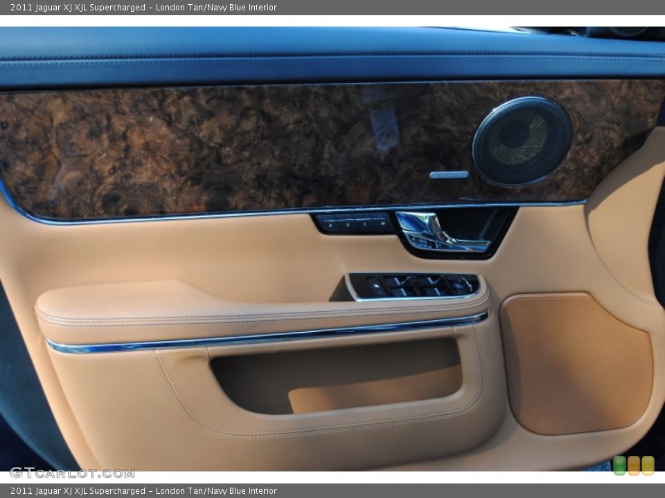 London Tan/Navy Blue Interior Door Panel for the 2011 Jaguar XJ XJL Supercharged #54982642