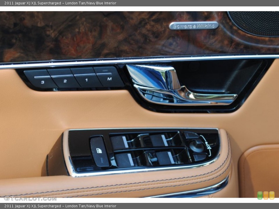 London Tan/Navy Blue Interior Controls for the 2011 Jaguar XJ XJL Supercharged #54982652