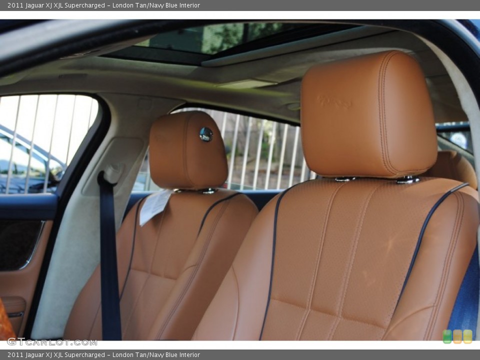 London Tan/Navy Blue Interior Photo for the 2011 Jaguar XJ XJL Supercharged #54982663