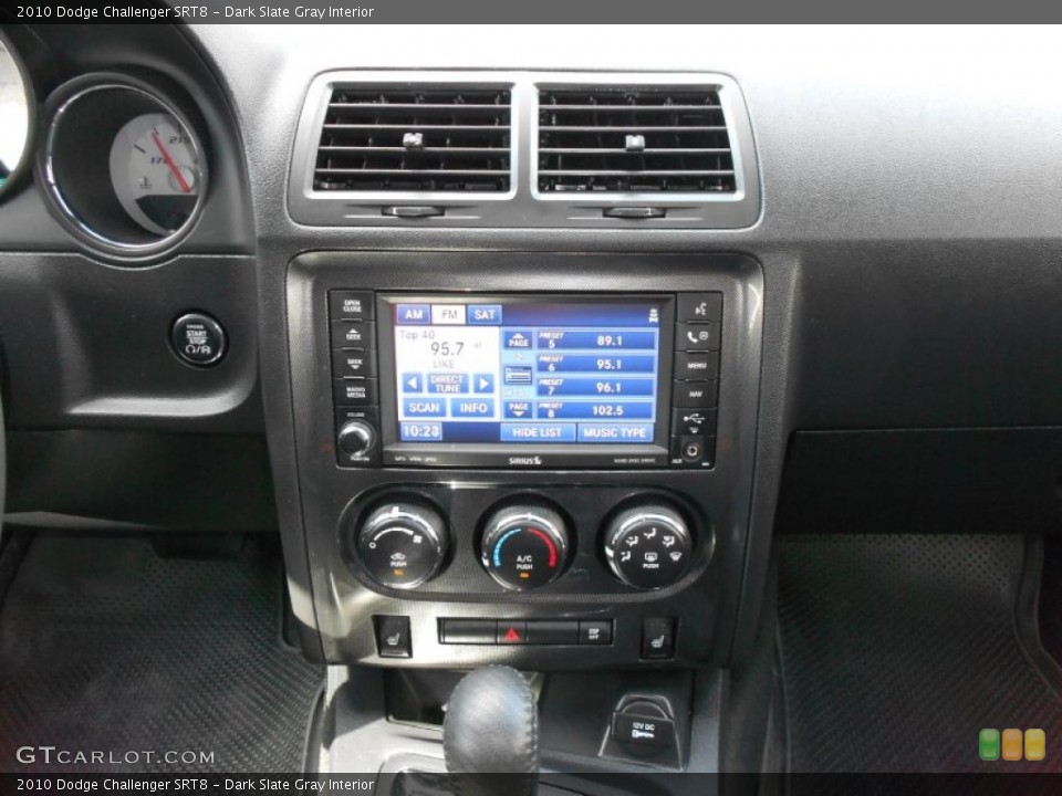 Dark Slate Gray Interior Controls for the 2010 Dodge Challenger SRT8 #54983374