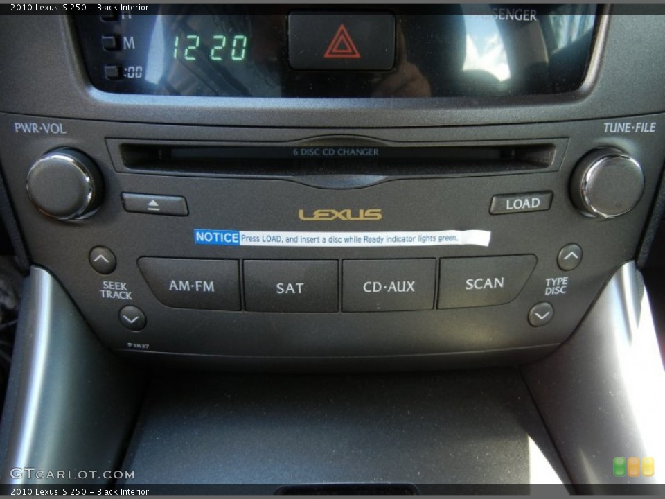 Black Interior Audio System for the 2010 Lexus IS 250 #54983710