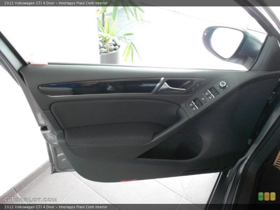 Interlagos Plaid Cloth Interior Door Panel for the 2012 Volkswagen GTI 4 Door #54983743