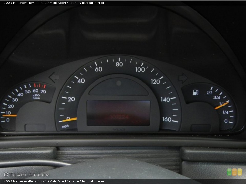 Charcoal Interior Gauges for the 2003 Mercedes-Benz C 320 4Matic Sport Sedan #54985411