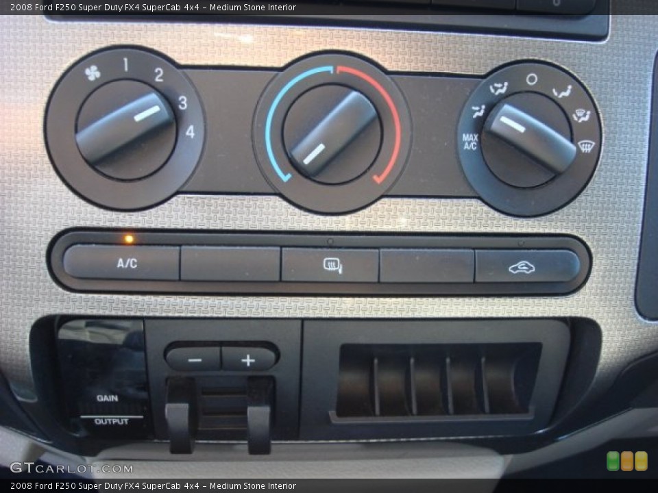 Medium Stone Interior Controls for the 2008 Ford F250 Super Duty FX4 SuperCab 4x4 #54985520