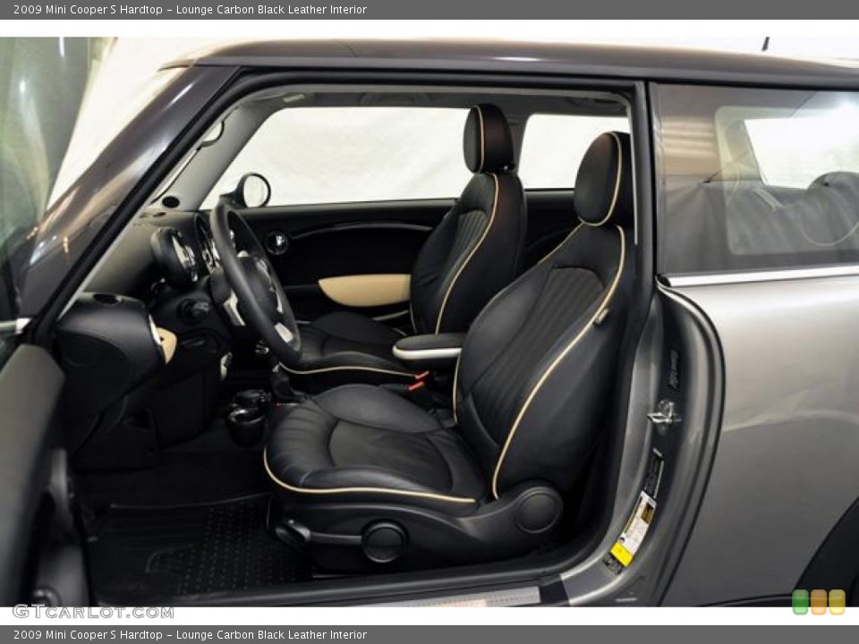 Lounge Carbon Black Leather Interior Photo for the 2009 Mini Cooper S Hardtop #54986653