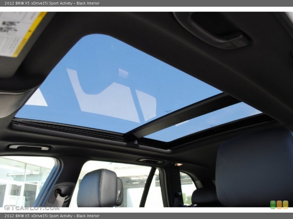 Black Interior Sunroof for the 2012 BMW X5 xDrive35i Sport Activity #54986707