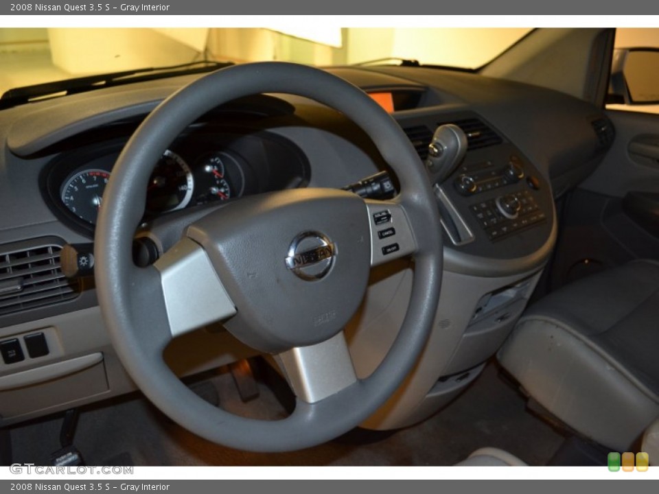 Gray Interior Dashboard for the 2008 Nissan Quest 3.5 S #54989667