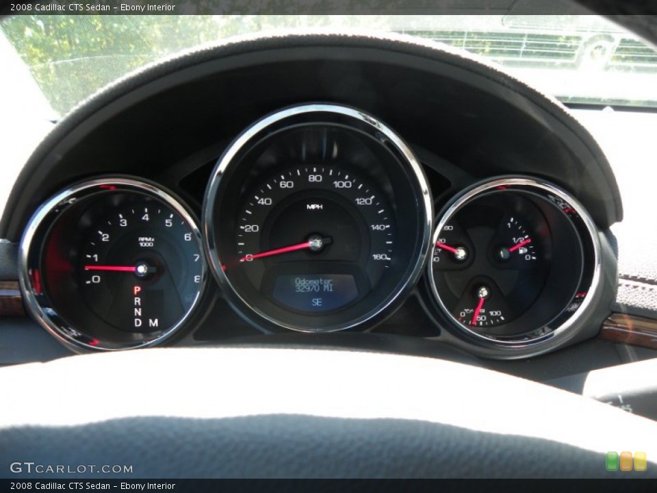 Ebony Interior Gauges for the 2008 Cadillac CTS Sedan #54989953