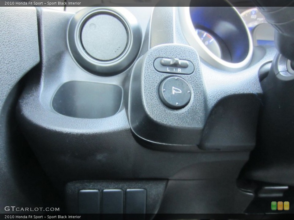 Sport Black Interior Controls for the 2010 Honda Fit Sport #54991003