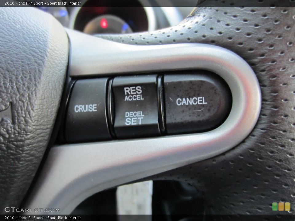 Sport Black Interior Controls for the 2010 Honda Fit Sport #54991021