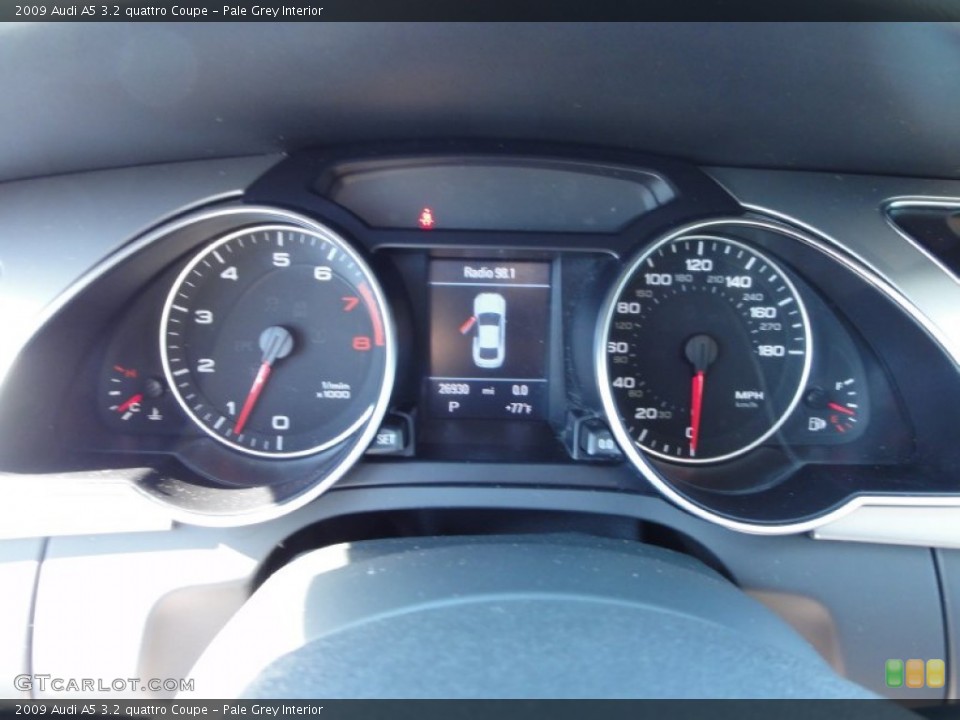 Pale Grey Interior Gauges for the 2009 Audi A5 3.2 quattro Coupe #54992966