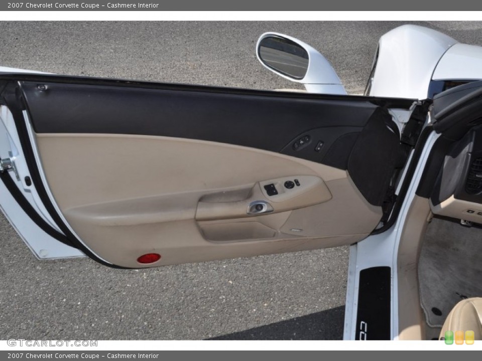 Cashmere Interior Door Panel for the 2007 Chevrolet Corvette Coupe #54995888