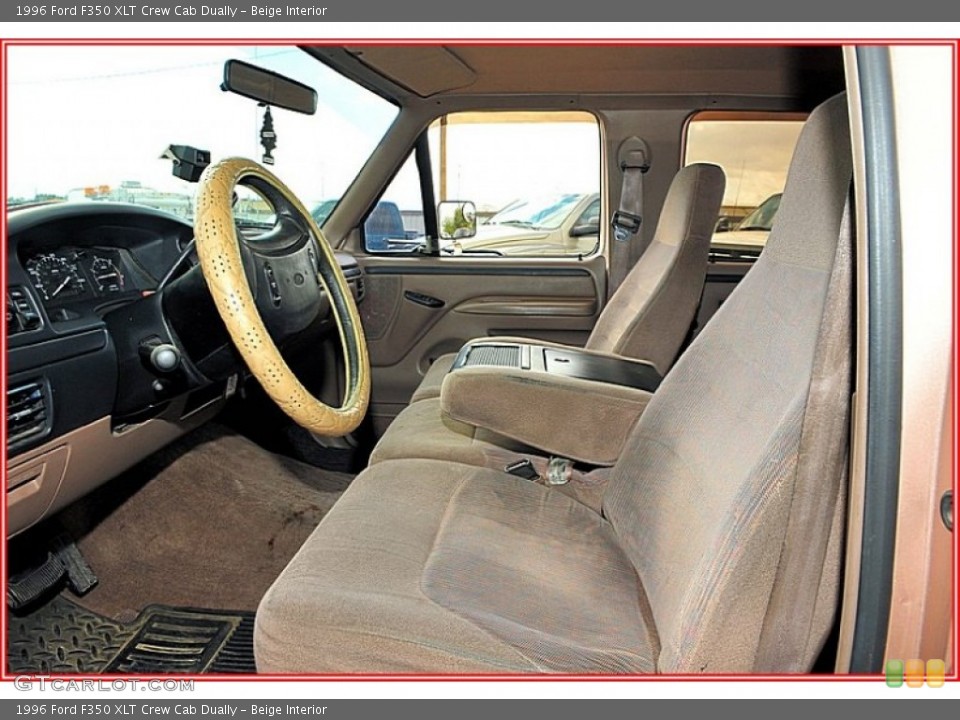 Beige Interior Photo for the 1996 Ford F350 XLT Crew Cab Dually #54996547