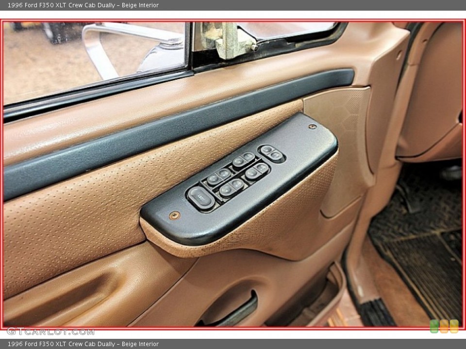 Beige Interior Controls for the 1996 Ford F350 XLT Crew Cab Dually #54996577