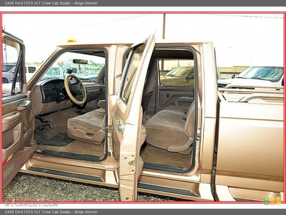 Beige Interior Photo for the 1996 Ford F350 XLT Crew Cab Dually #54996596