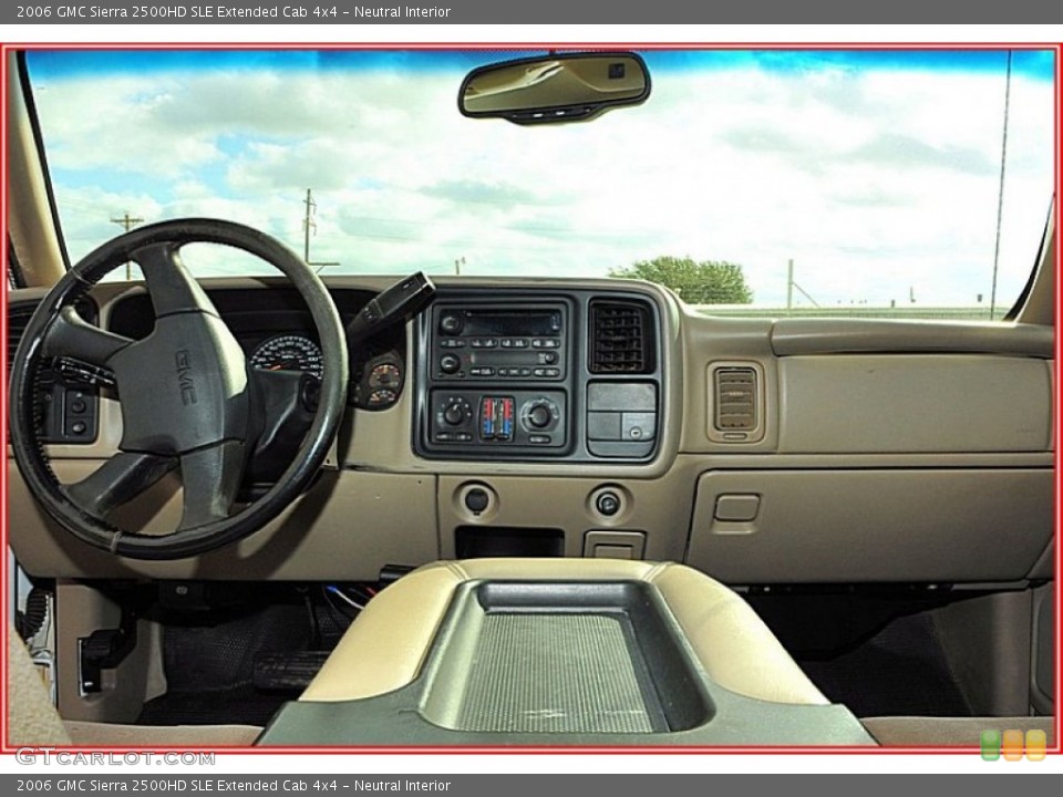 Neutral Interior Dashboard for the 2006 GMC Sierra 2500HD SLE Extended Cab 4x4 #54997349