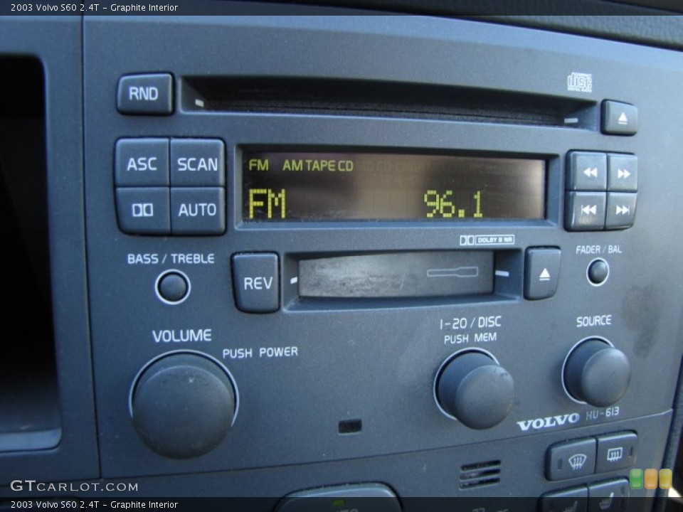 Graphite Interior Audio System for the 2003 Volvo S60 2.4T #54997810