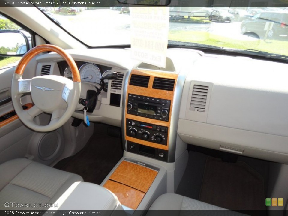 Light Graystone Interior Dashboard for the 2008 Chrysler Aspen Limited #54998904