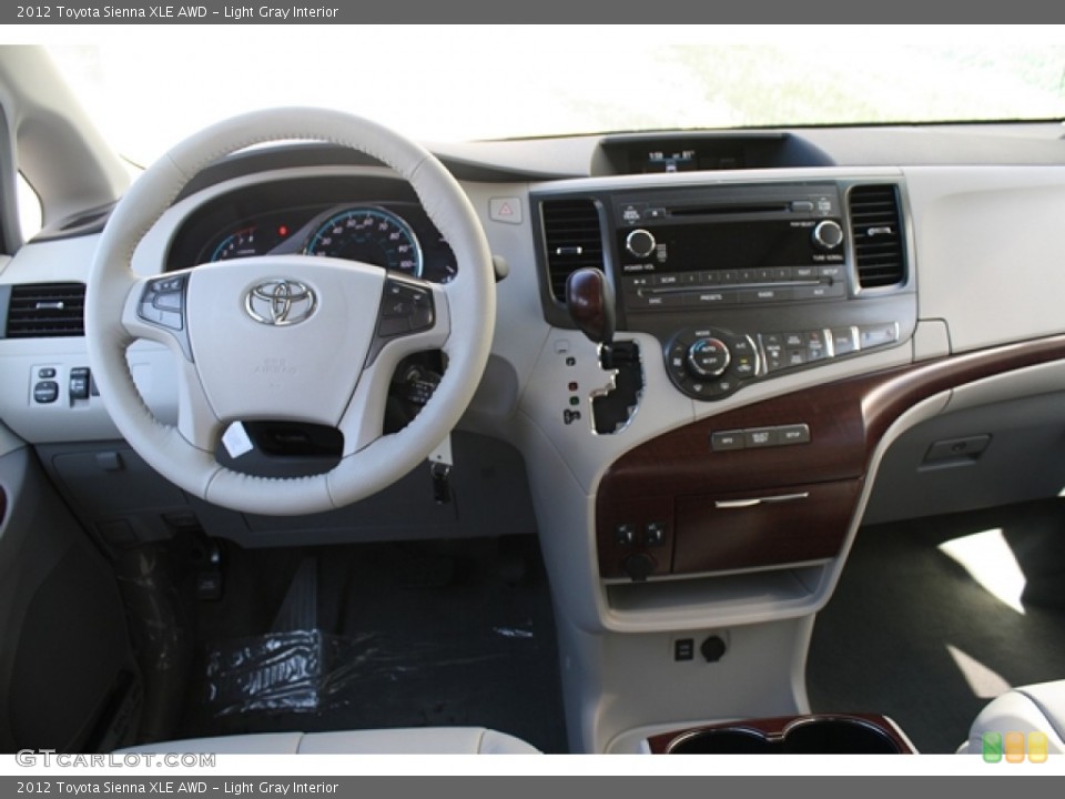 Light Gray Interior Dashboard for the 2012 Toyota Sienna XLE AWD #55003184