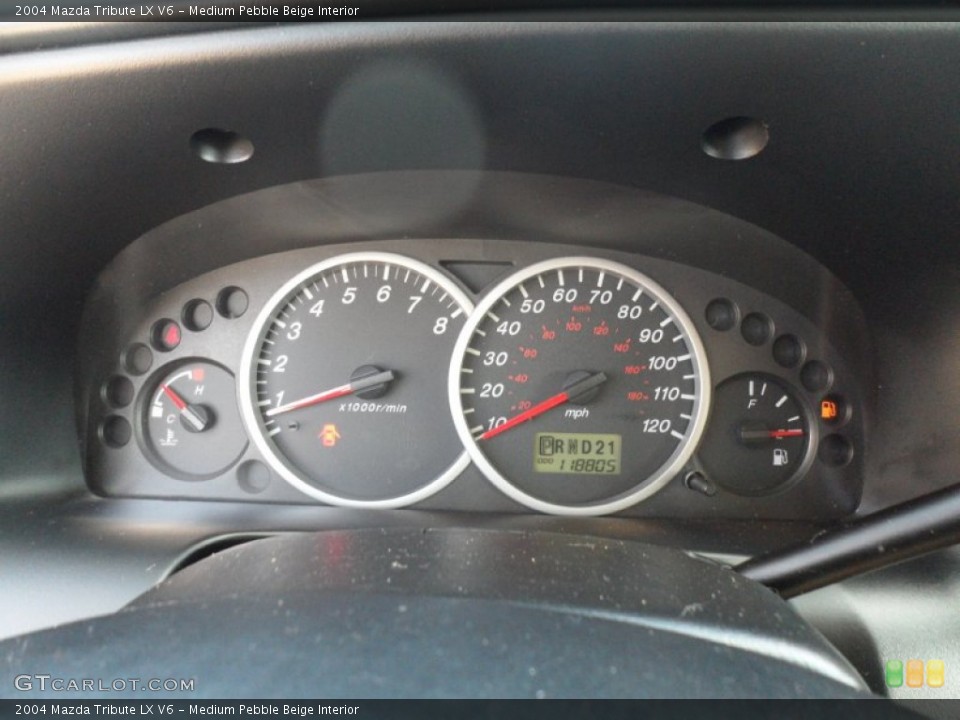 Medium Pebble Beige Interior Gauges for the 2004 Mazda Tribute LX V6 #55003441