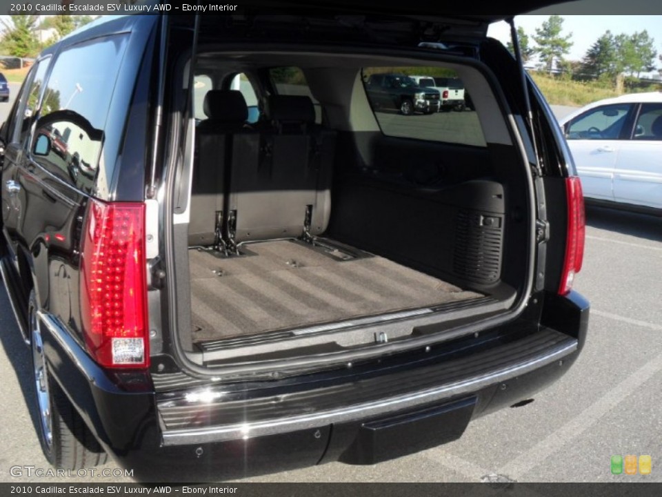 Ebony Interior Trunk for the 2010 Cadillac Escalade ESV Luxury AWD #55003597
