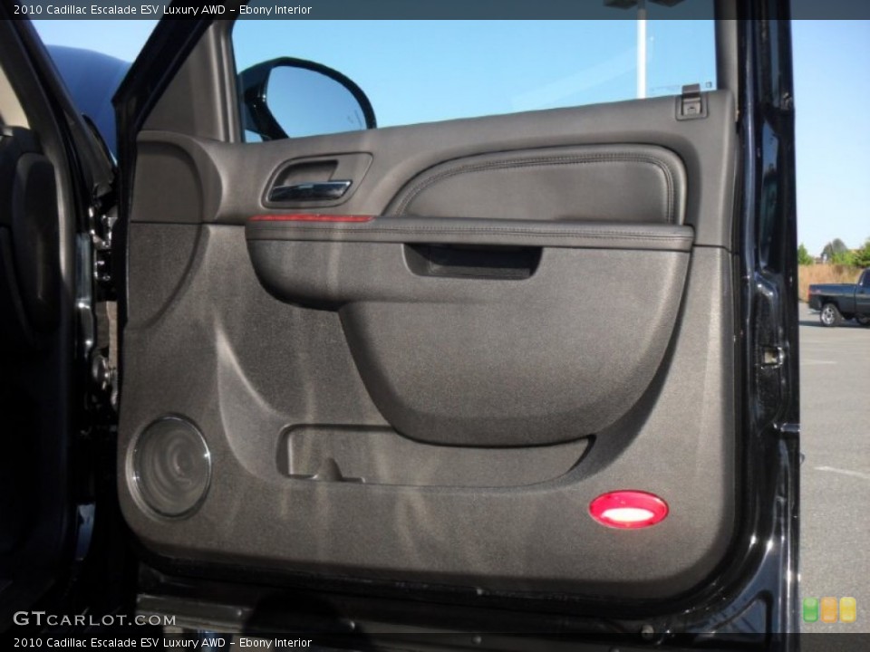 Ebony Interior Door Panel for the 2010 Cadillac Escalade ESV Luxury AWD #55003633