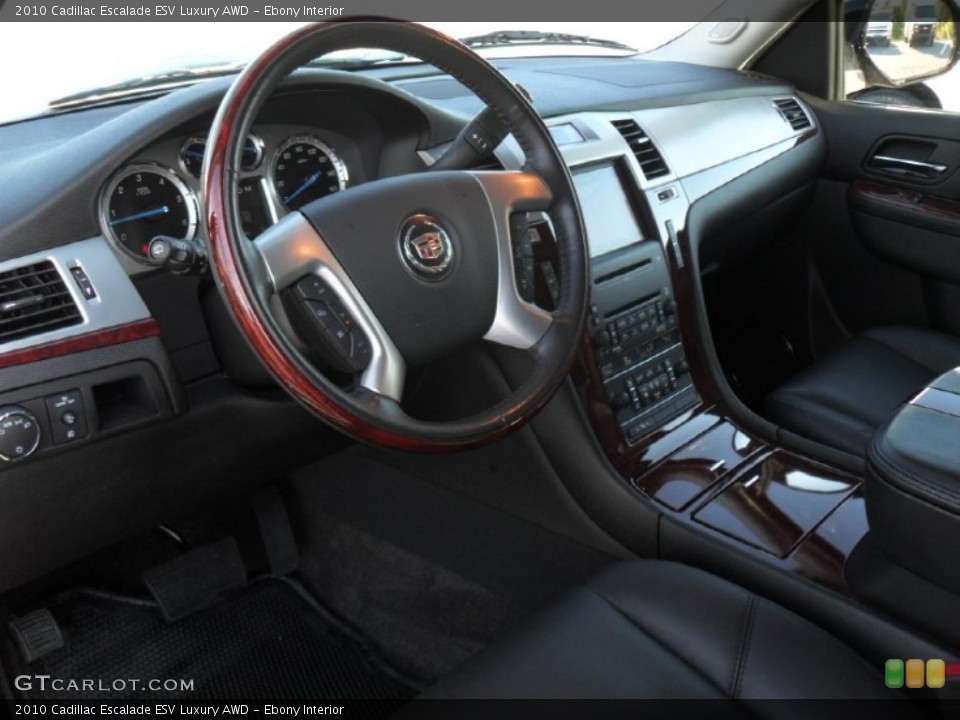 Ebony Interior Dashboard for the 2010 Cadillac Escalade ESV Luxury AWD #55003669