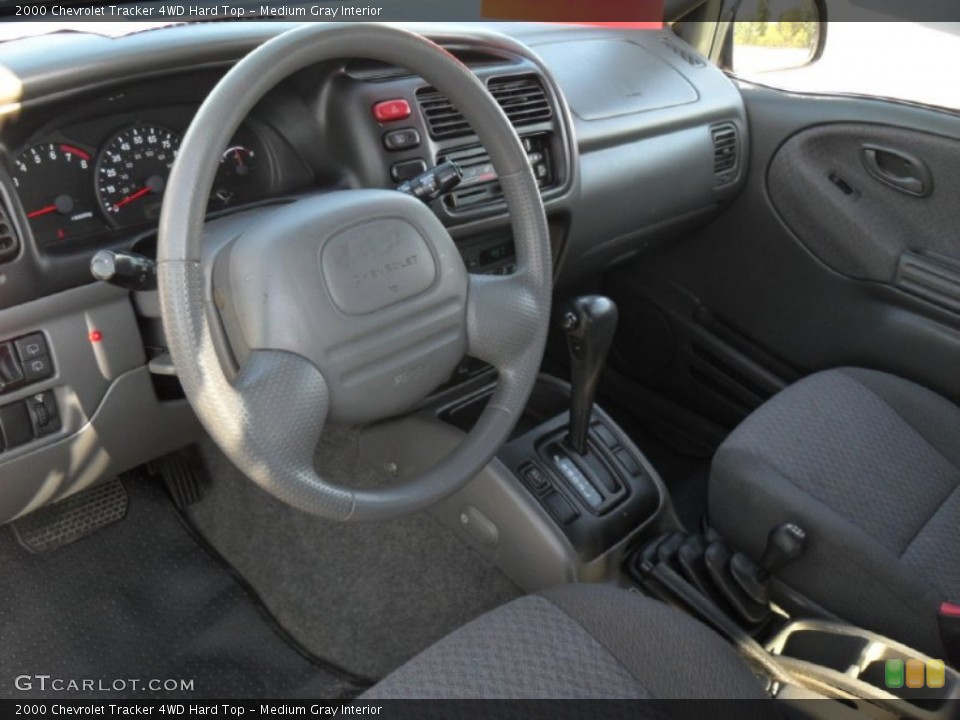 Medium Gray Interior Prime Interior for the 2000 Chevrolet Tracker 4WD Hard Top #55004398