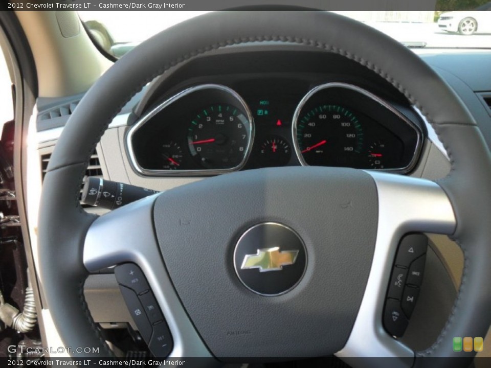 Cashmere/Dark Gray Interior Steering Wheel for the 2012 Chevrolet Traverse LT #55005400