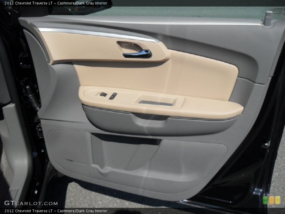 Cashmere/Dark Gray Interior Door Panel for the 2012 Chevrolet Traverse LT #55005503