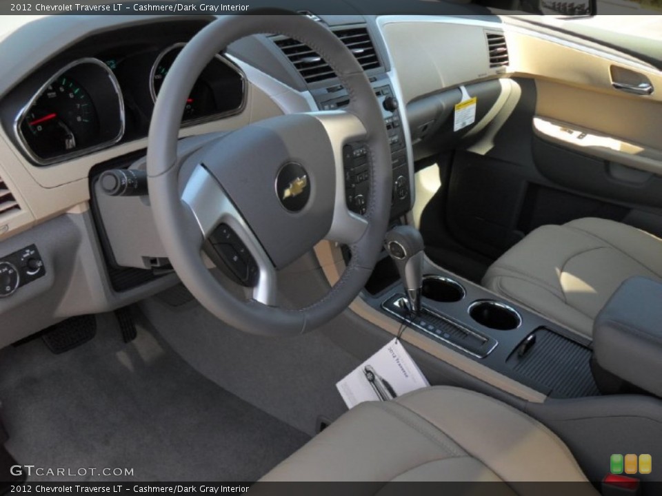 Cashmere/Dark Gray Interior Prime Interior for the 2012 Chevrolet Traverse LT #55005538