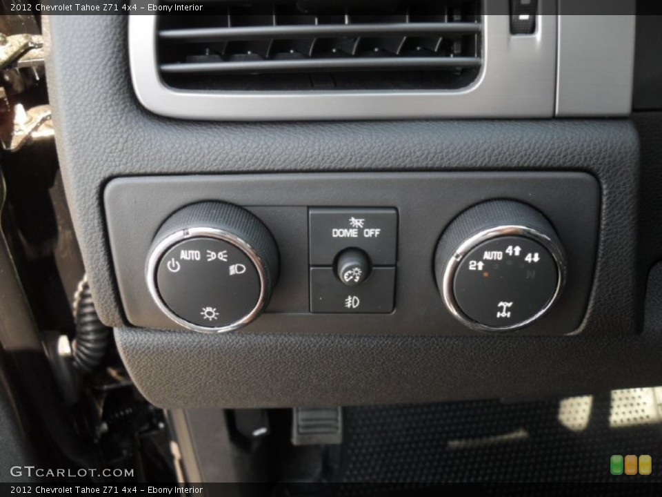 Ebony Interior Controls for the 2012 Chevrolet Tahoe Z71 4x4 #55006657