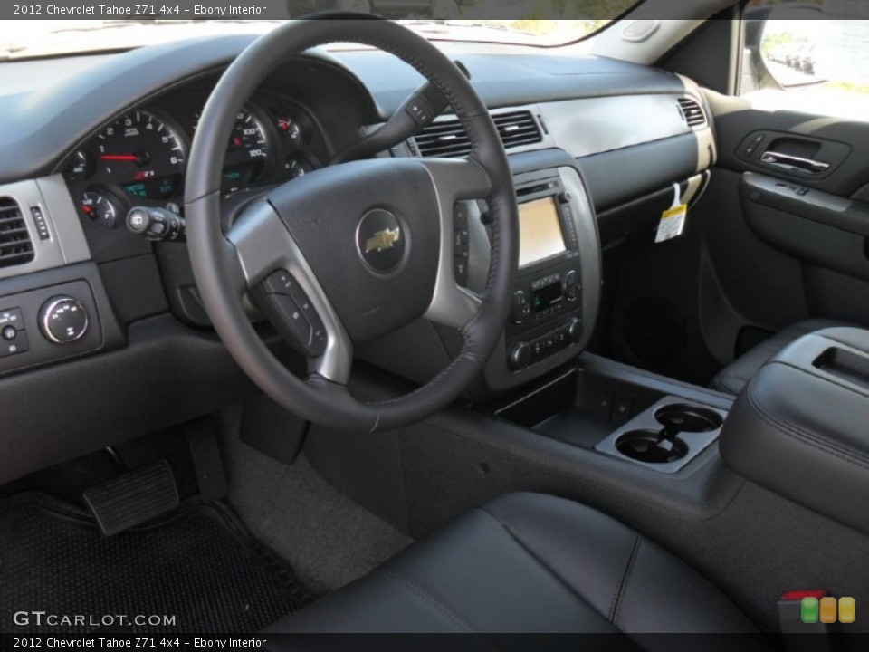 Ebony Interior Prime Interior for the 2012 Chevrolet Tahoe Z71 4x4 #55006801
