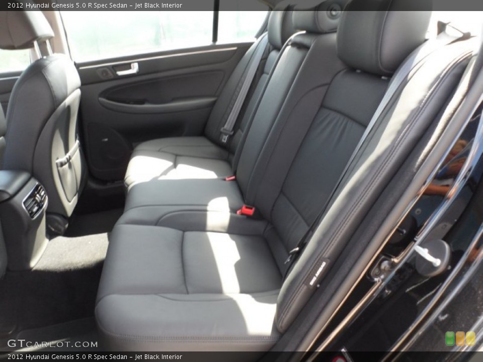Jet Black Interior Photo for the 2012 Hyundai Genesis 5.0 R Spec Sedan #55007008