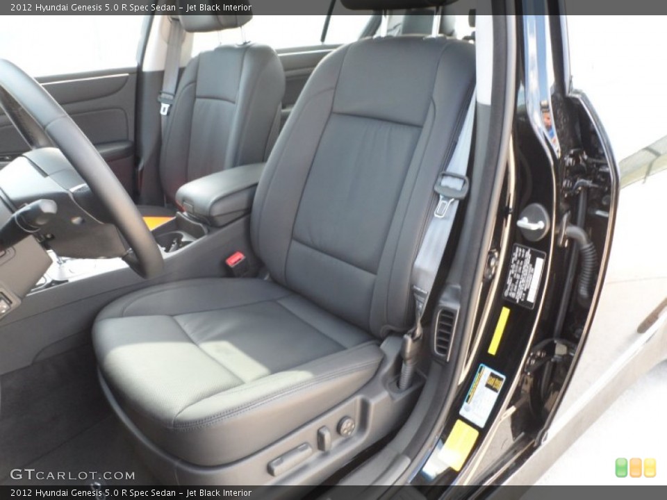 Jet Black Interior Photo for the 2012 Hyundai Genesis 5.0 R Spec Sedan #55007035