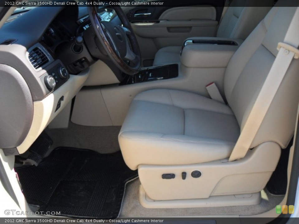 Cocoa/Light Cashmere Interior Photo for the 2012 GMC Sierra 3500HD Denali Crew Cab 4x4 Dually #55007074