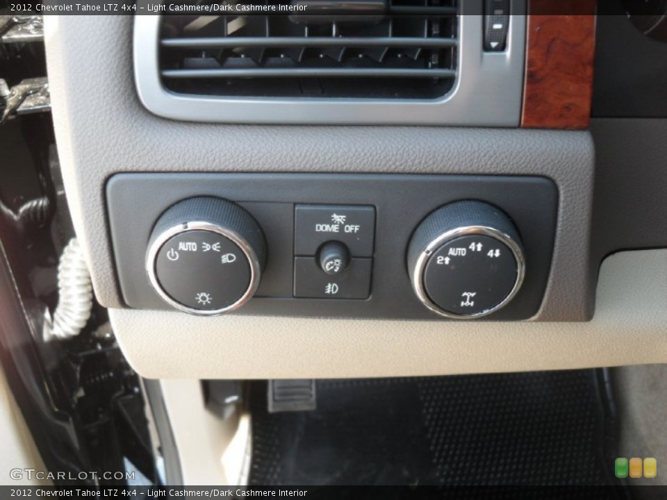 Light Cashmere/Dark Cashmere Interior Controls for the 2012 Chevrolet Tahoe LTZ 4x4 #55007326