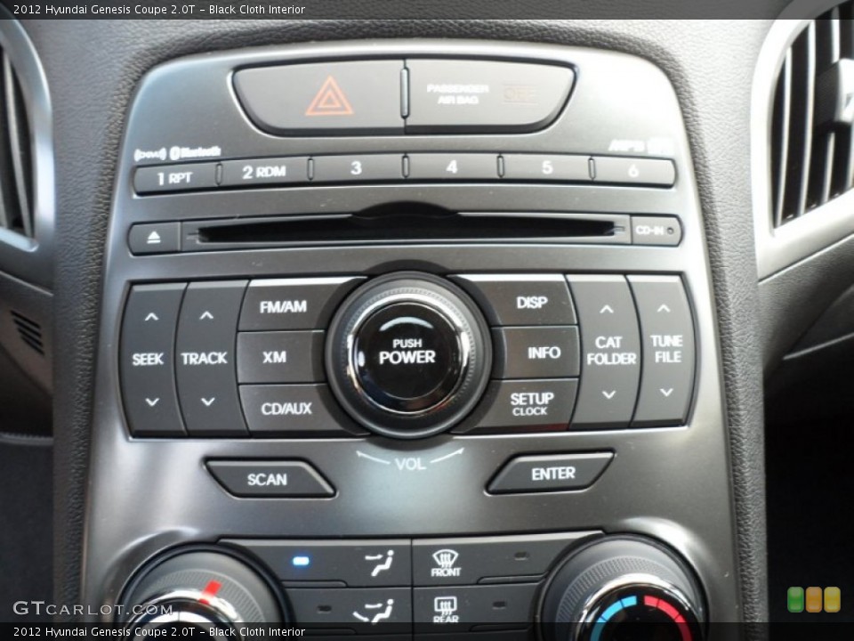 Black Cloth Interior Controls for the 2012 Hyundai Genesis Coupe 2.0T #55007380