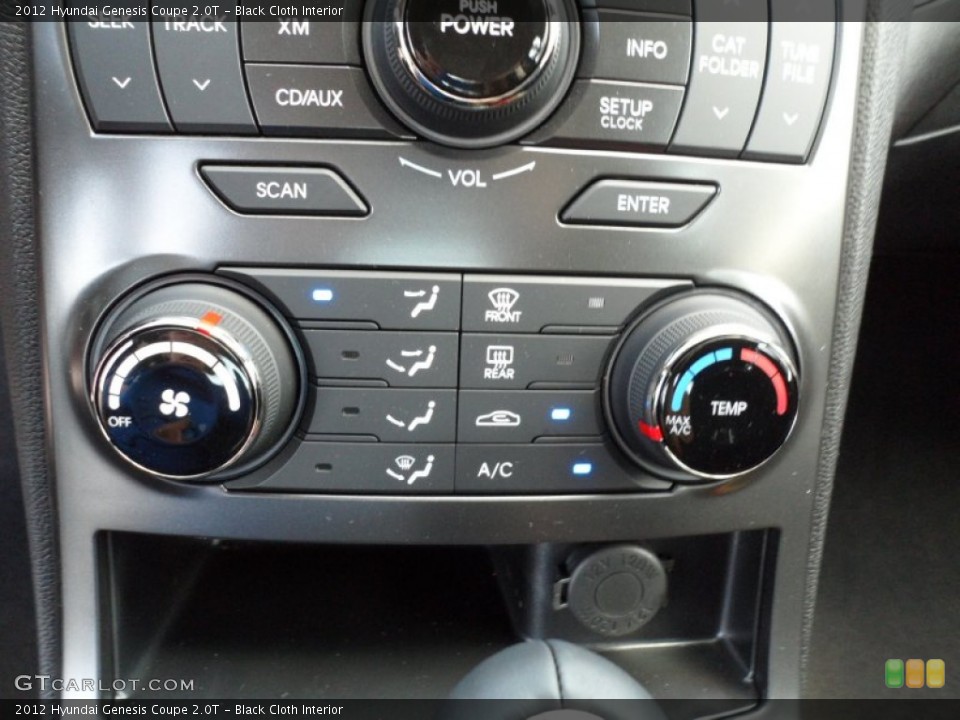 Black Cloth Interior Controls for the 2012 Hyundai Genesis Coupe 2.0T #55007389