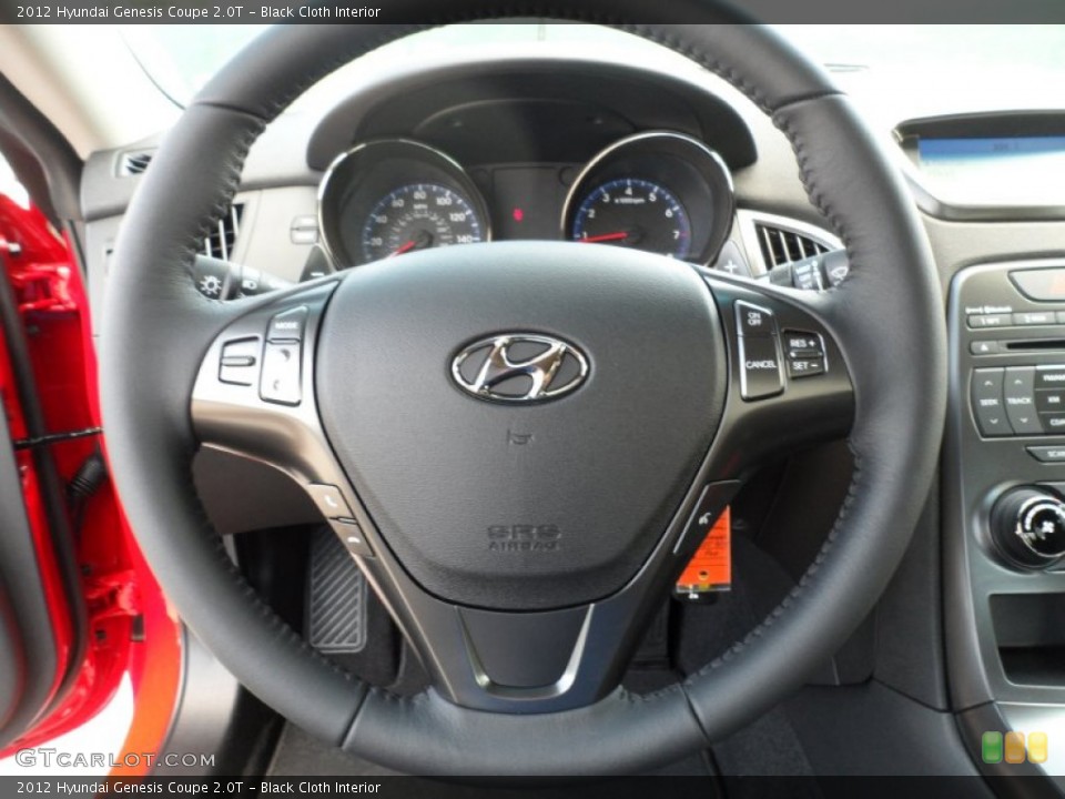 Black Cloth Interior Steering Wheel for the 2012 Hyundai Genesis Coupe 2.0T #55007407