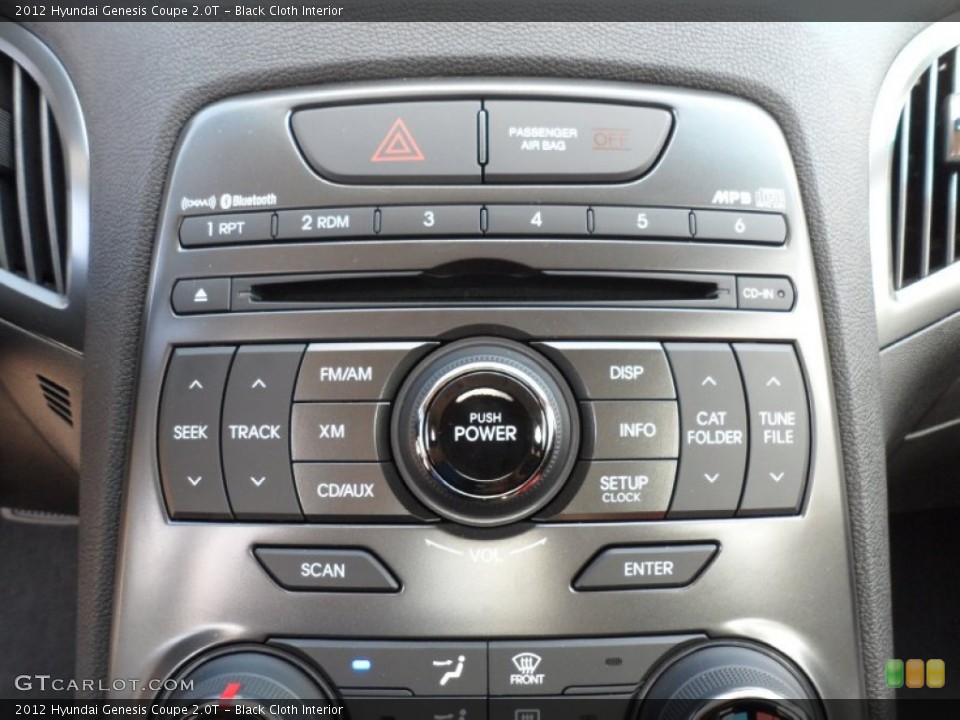 Black Cloth Interior Controls for the 2012 Hyundai Genesis Coupe 2.0T #55007980