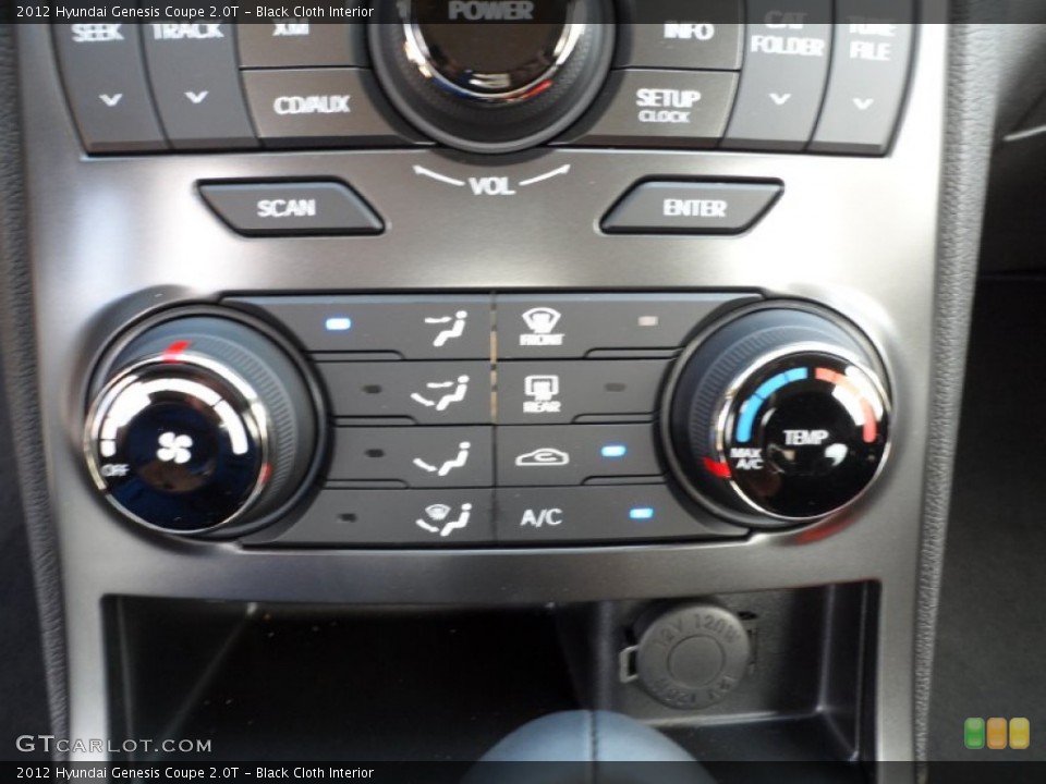 Black Cloth Interior Controls for the 2012 Hyundai Genesis Coupe 2.0T #55007989