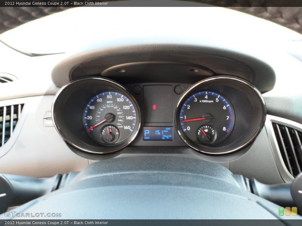 Black Cloth Interior Gauges for the 2012 Hyundai Genesis Coupe 2.0T #55008013